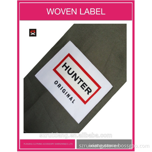Custom ultrasonic cutting woven label end fold woven label